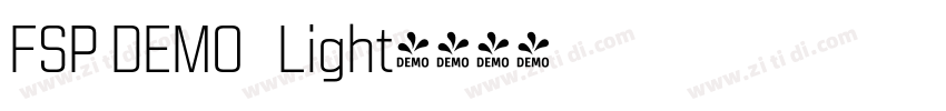 FSP DEMO   Light字体转换